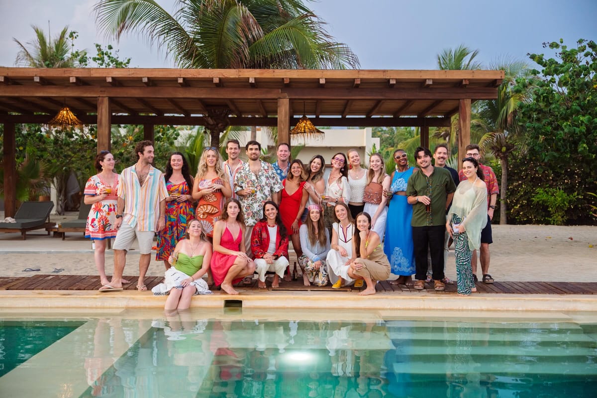 The team at the 2026 company retreat in Puerto Escondido